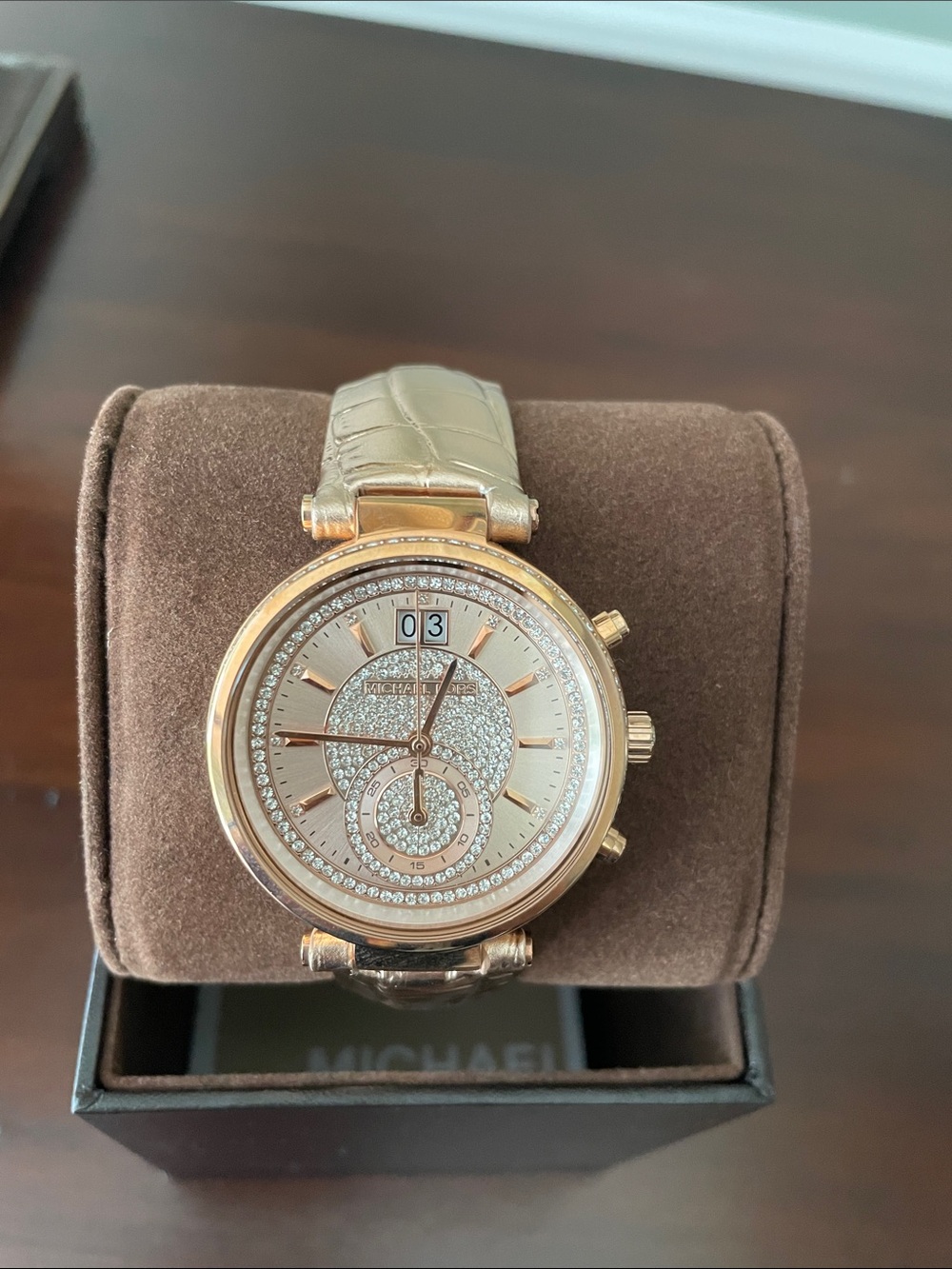 Michael Kors  Women’s Rose Gold Chronograph Watch